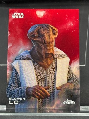 2025 Topps Chrome Star Wars Red Pulsar & Dathomir Red /5 PYC