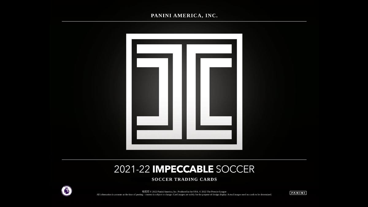Panini Impeccable Premier League Soccer Hobby Box 2021-22 Asia Edition