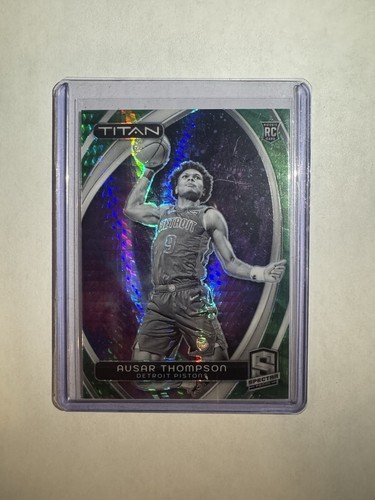 2023-24 Panini Spectra - Titan Ausar Thompson #11 Hyper Green Prizm /75 (RC)