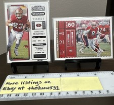 Christian McCaffrey 2022 Panini Contenders Season Ticket #15 49ers Steve Young