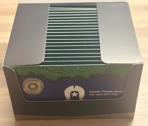 2025 $2 Torres Strait Islander Flag 'C' Mintmark Coloured Coin In Card Box of 20