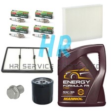 KIT TAGLIANDO COMPLETO 5L 5W30 TUTTI I FILTRI + SPINE PER HYUNDAI IONIQ 1.6 HYBRID 2016+