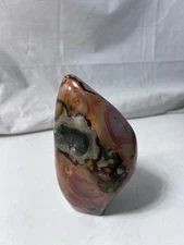 6" POLYCHROME JASPER Gemstone Polished Freeform Standup - Madagascar - 2.9 lbs