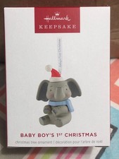 BRAND NEW 2025 HALLMARK BABY BOY'S - FIRST - 1ST CHRISTMAS ORNAMENT