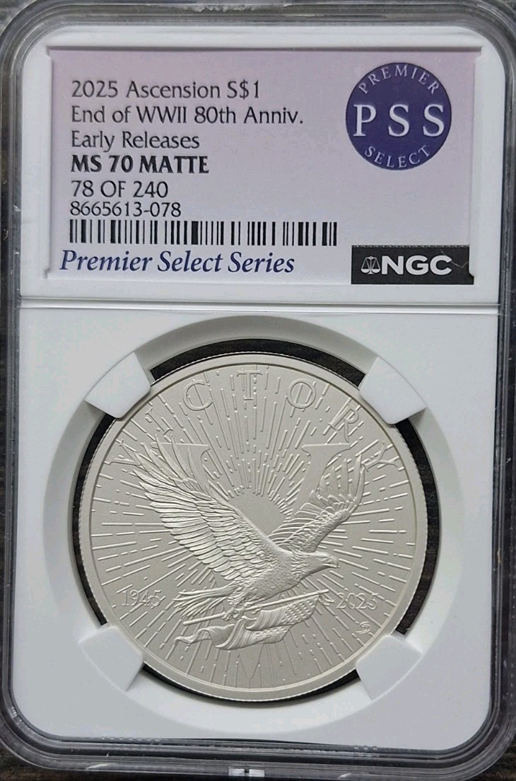 2025 Ascension End of WW11 Early Release MS 70 Matte #78 Of 240