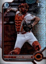 2022 Bowman Draft #BDC-55 Logan Tanner Mojo Refractor