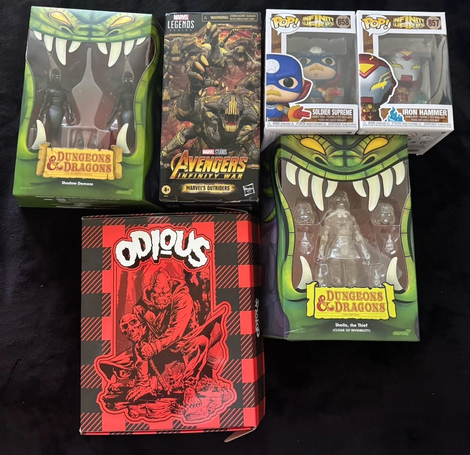 Marvel Odious Dungeons And Dragons Legends Infinity War Outriders ¡Lote de figuras! Foto 2 de 4