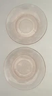 Lot of 2 Vintage Macbeth-Evans Dogwood Pink Depression Glass Saucers SALE!
