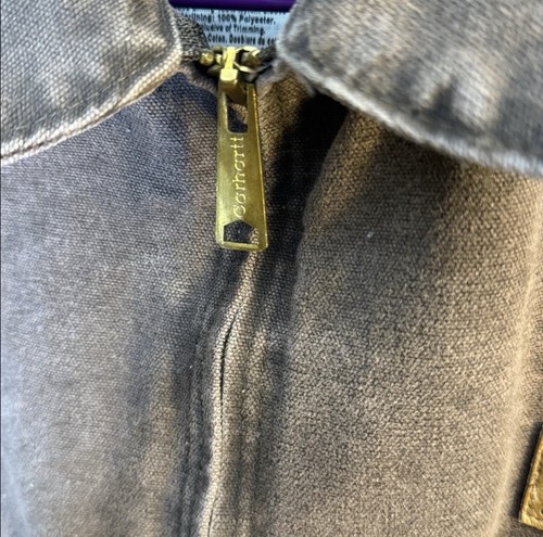 Vintage Carhartt J146 CHT Detroit Canvas Jacket Large Chestnut Blanket Lined by Carhartt, Size L, $255 - Photo 5