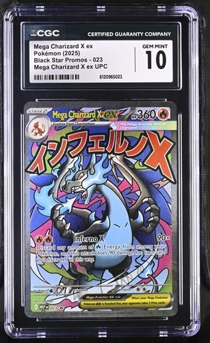 Mega Charizard X Ex Mega Charizard X Ex Upc Black Star Promos 023 CGC 10