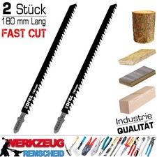 2 x Fast Cut Premium Stichs&auml;geblatt Stichs&auml;ge 180mm T-Schaft F&uuml;r Bosch Aufnahme