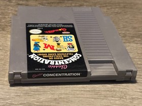 Classic Concentration Nintendo Nes Cleaned & Tested Authentic