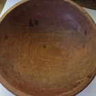 Antique Primitive Wooden Dough Bowl And Paddle — photo 6