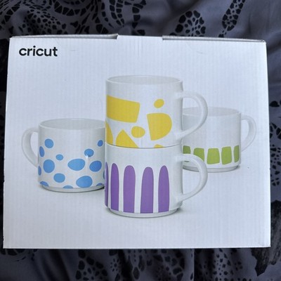 Cricut stapelbare leere Becher weiß 300ml (10oz) 4 x Infusible Ink Sublimation 