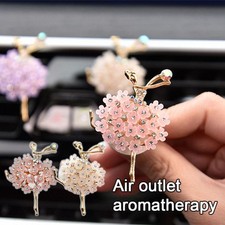 Ambientador de aire para coche lindo aroma decoraciones para mujer tablero de instrumentos decoración coche Z3V9