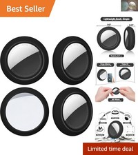 4-Pack Reusable Silicone AirTag Holder with Super Sticky Adhesive Mount