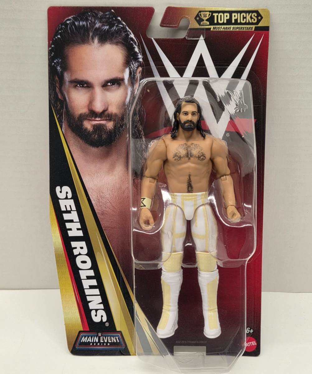 ロッド S-TITLE Sinfini SCENE ACTION SETH ROLLINS - WWE WWF Mattel Main Event Top Picks 2026 Wave 2