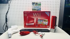 Nintendo Wii Red 25th Anniversary Super Mario Bros. TESTED WORKING NOT COMPLET