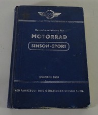 Betriebsanleitung / Handbuch Motorrad Simson AWO 425 Sport  Ausgabe 1959