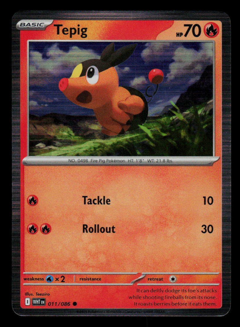 Tepig 011/086 Common Normal SV: White Flare NM