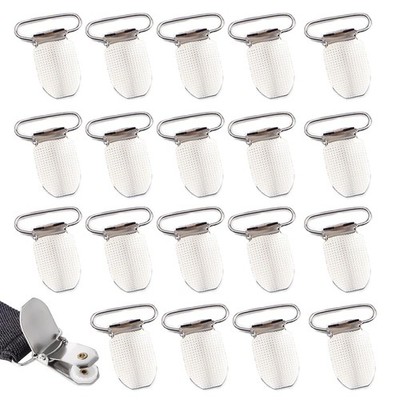 25 Pack Mens Suspender Clips 1 Inch Bed Straps Clips Clamps for Bed Holder St...