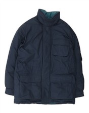 ALASKA Mens Padded Jacket UK 38 Medium Navy B...
