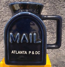 Vintage USPS Atlanta P&DC Mailbox Coffee Mug Postal Service Souvenir Cup