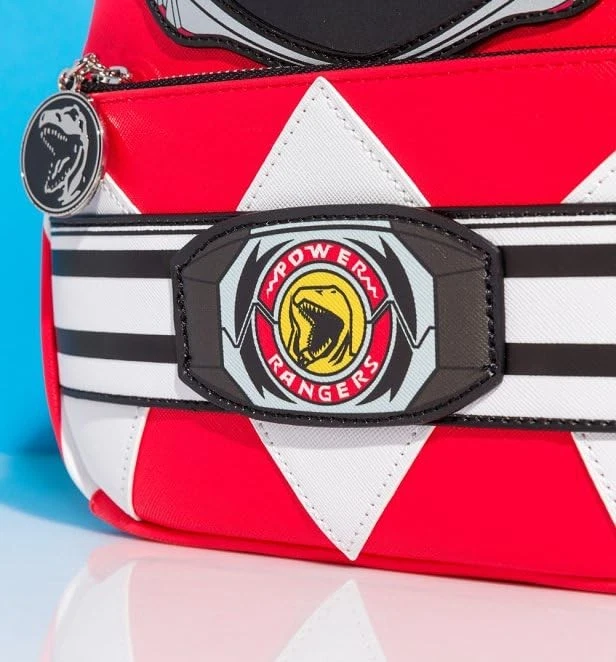 Mini mochila Power Red Ranger Cosplay Toyz N divertida exclusiva Foto 3 de 4