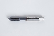 Haas 3/8"-24 UNF HSS-E Spiral Point Tap 0.381" Shank x 0.748" Thread Length 3XD