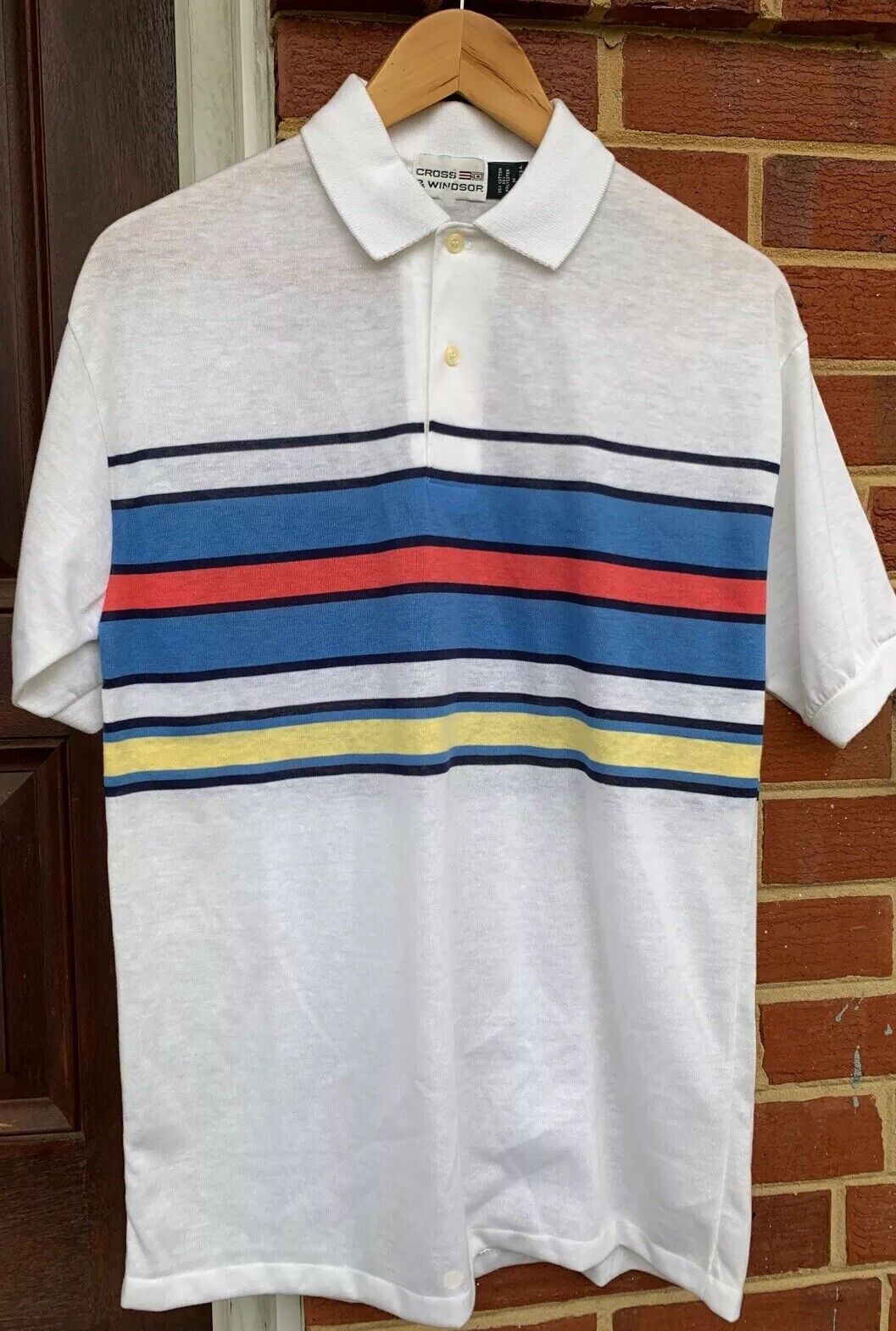 Vintage CROSS & WINDSOR Polo Shirt  50/50% Cotton… - image 8