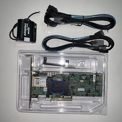 Adaptec Raid Controller ASR-6805T 8 Ports PCIE2 x8 512MB+BBU Battery+2*8087 50cm