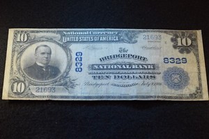 1902 NATIONAL CURRENCY BRIDGEPORT PENNA NATIONAL BANK--FR# 625!  #1500