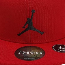 Nike Youth Hat Jordan Jumpman Logo Retro Flat Bill SnapBack Gym Red Cap NEW