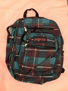 teal bookbag