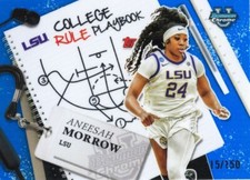 Aneesah Morrow 2024-25 Bowman Chrome U BLUE SP /150 College Rule Playbook CRP-25