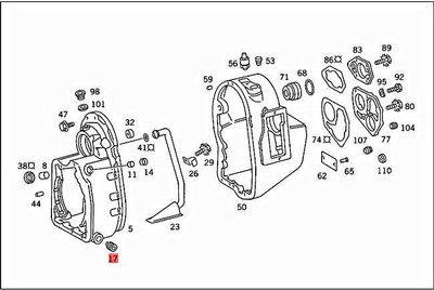 Genuine MERCEDES R199 W199 Oil drain with solenoid Screw plug