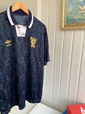 Umbro Scotland Authentic Vintage 1991-1994 Home Shirt Retro Soccer