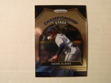 2022 Panini Prizm Championship Stage Card of Ozzie Albies - Braves