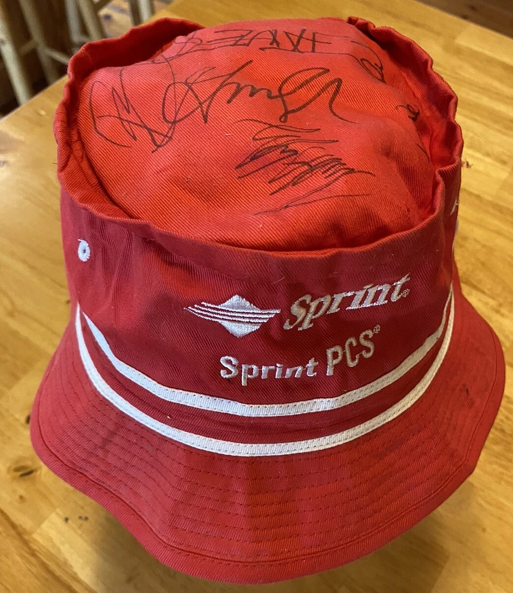 Go Go’s Signed Vintage Bucket Fisherman Hat Red