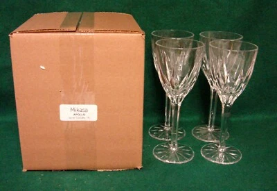 Mikasa APOLLO Wine Glasses SET OF FOUR More Sets Here NEW IN BOX