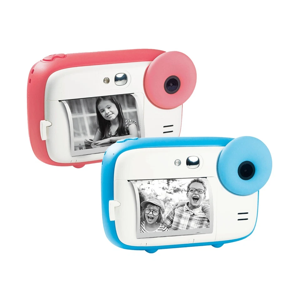 AgfaPhoto Realikids Instant Cam blau/rosa Sofortbildkamera inkl. 3 Thermorollen
