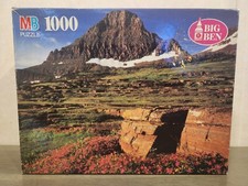 NEW Sealed Vintage 1996 MB Big Ben GLACIER NATIONAL PARK 1000 Pc. Puzzle