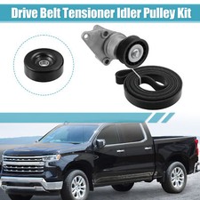 1 Set Drive Belt Tensioner Idler Pulley Assembly For Chevy Avalanche Black