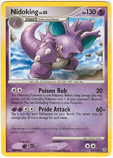 Pokemon Secret Wonders Rare Card - Nidoking 34/132 | eBay