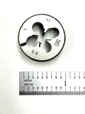 M6 X 1.0  X 25mm OD METRIC HIGH SPEED STEEL ROUND ADJUSTABLE DIE - OSG 46079