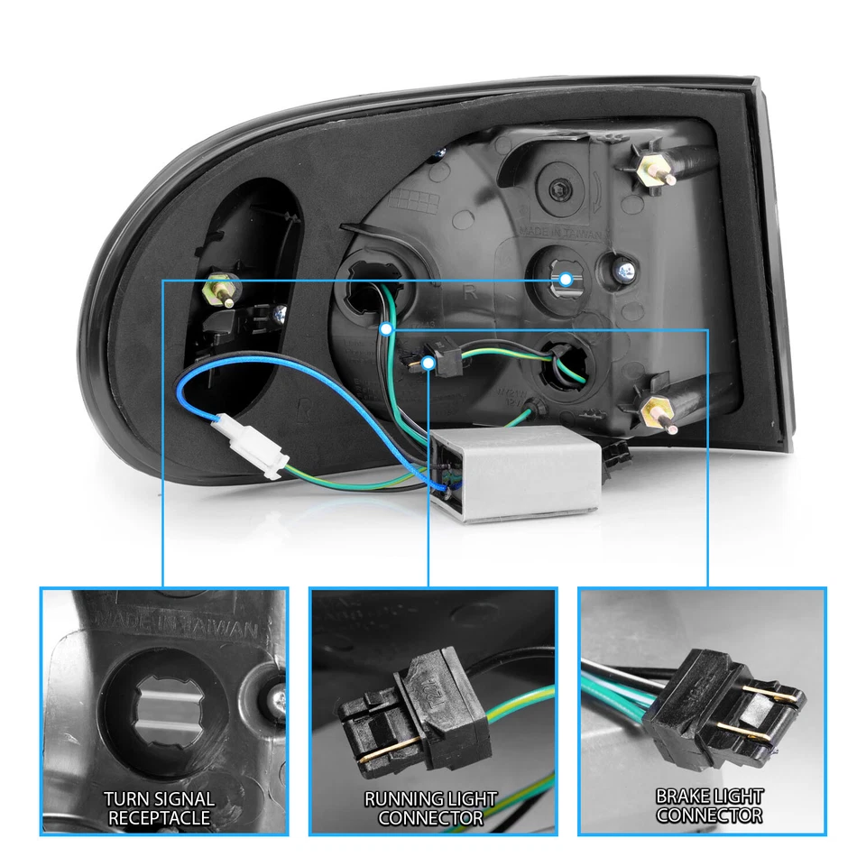 Par de luces traseras de freno para Toyota FJ Cruiser 2007-2014 Smoke L.E.D Foto 3 de 4