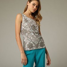 Luisa Spagnoli Top Laguna Rosa Pallido M paillettes elegante