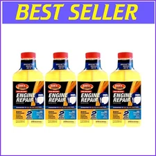 Pack of 4 High Mileage Engine Repair Additives - Compatible with All Oils