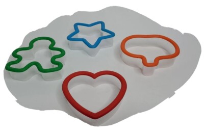 Cookie Cutters 4 Count Pumpkin Star Heart Gingerbread Man 3.5'' Multicolor