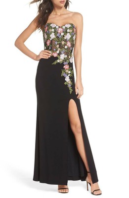 blondie nites strapless gown